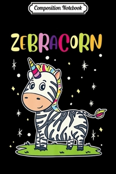 Paperback Composition Notebook: Lesbian Gay Pride Zebracorn Premium Journal/Notebook Blank Lined Ruled 6x9 100 Pages Book