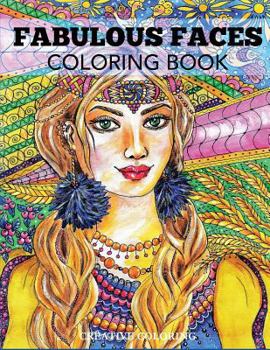 Paperback Fabulous Faces Coloring Book