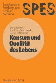 Paperback Konsum Und Qualität Des Lebens [German] Book