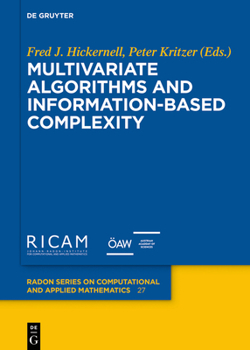 Hardcover Multivariate Algorithms and Information-Based Complexity Book