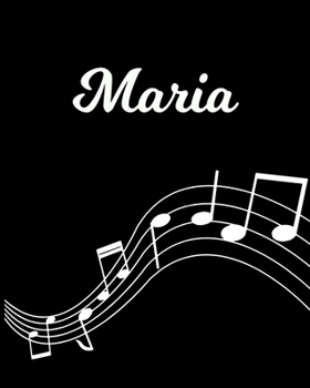 Paperback Maria: Sheet Music Note Manuscript Notebook Paper - Personalized Custom First Name Initial M - Musician Composer Instrument C Book