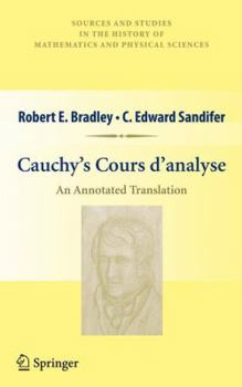 Paperback Cauchy's Cours d'Analyse: An Annotated Translation Book