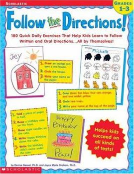 Paperback Follow the Directions!: Grades 1-3 Book