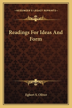 Paperback Readings For Ideas And Form Book