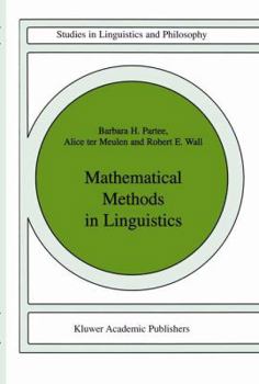 Hardcover Mathematical Methods in Linguistics Book