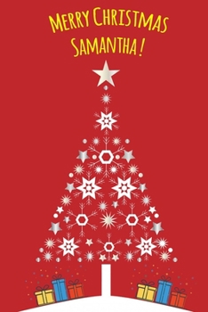 Paperback Exceptional Christmas red journal diary: a Notebook journal for Samantha - blank lined 120 pages, 6"x9" Book