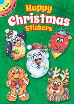 Hardcover Happy Christmas Stickers Book