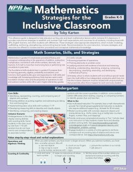 Paperback Mathematics Strategies for the Inclusive Classroom (GradesK-5) Book