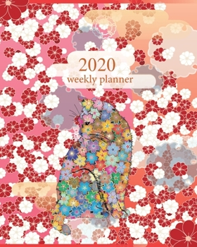 2020 weekly planner: weekly planner cats, japanese journal, daily planner, Monthly Planner + Calendar Views, Address Book, notebook, 8 x10"