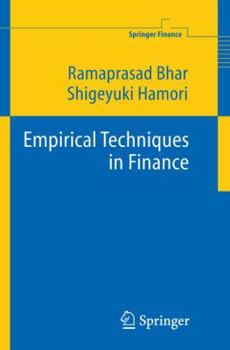 Hardcover Empirical Techniques in Finance Book