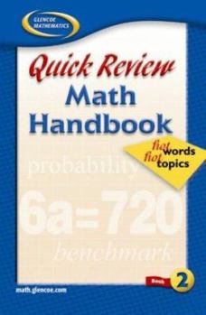 Hardcover Quick Review Math Handbook: Hot Words, Hot Topics, Book 2, Student Edition Book