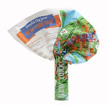 Paperback Crumpled City Junior New York Map Book