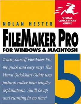 Paperback FileMaker Pro 5 for Windows and Macintosh: Visual QuickStart Guide Book