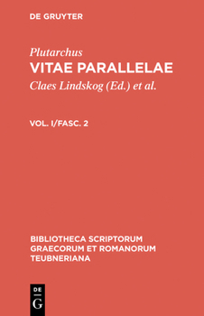 Hardcover Vitae Parallelae: Volumen I/Fasc. 2 [Greek, Ancient (To 1453)] Book