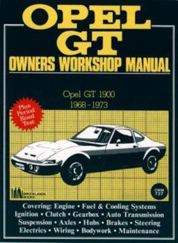 Paperback Opel GT Owners Workshop Manual: Opel GT 1900 1986-73 Autobook Book