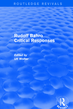 Paperback Rudolf Bahro Critical Responses Book