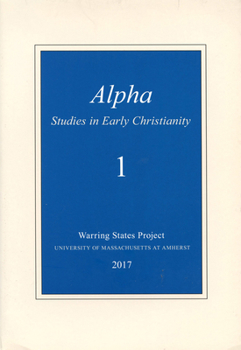 Paperback Alpha (1): Studies in Early Christianity Book