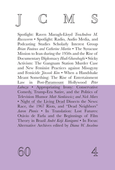 Paperback Journal of Cinema and Media Studies, Vol. 60, No. 4 Book