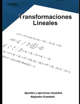 Paperback Transformaciones lineales: Apuntes y ejercicios [Spanish] Book