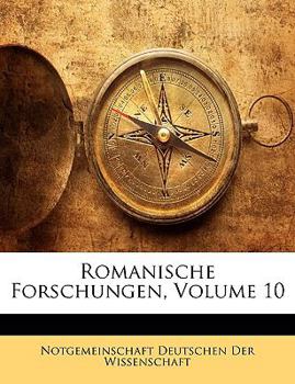 Paperback Romanische Forschungen, Volume 10 [German] Book