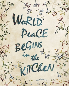 Paperback Meal Planner: Weekly Menu Planner with a Grocery List (52 spacious meal records in a large soft covered notebook from our Words of W Book