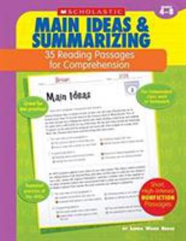 Paperback 35 Reading Passages for Comprehension: Main Ideas & Summarizing: 35 Reading Passages for Comprehension Book