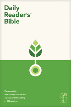 Hardcover NLT Daily Reader's Bible (Red Letter, Hardcover) Book
