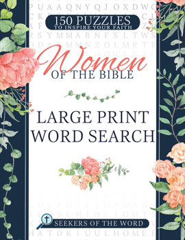 Paperback Women of the Bible: Large Print Word Search [Large Print] Book