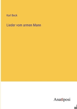 Paperback Lieder vom armen Mann [German] Book