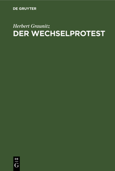 Hardcover Der Wechselprotest [German] Book