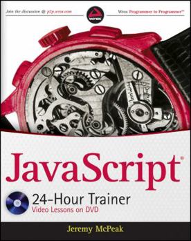 Paperback JavaScript 24-Hour Trainer [With CDROM] Book