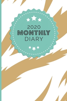 2020 Monthly Diary : 1 Year, January to December, UK Schedule and Appointment Planner for Goal Setting and Reflection with a Tiger Print Design
