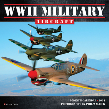 Calendar WWII Military Aircraft 2024 7 X 7 Mini Wall Calendar Book
