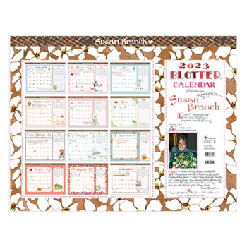 Calendar Cal 2023- Susan Branch Desk Pad Monthly Blotter Calendar Book