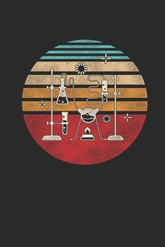 Chemistry Retro: Dotted Bullet Notebook (6" x 9" - 120 pages) ~ Chemistry Notebook Design for Gift / Daily Journals / School