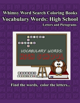 Paperback Whimsy Word Search Vocabulary Words: High School Book