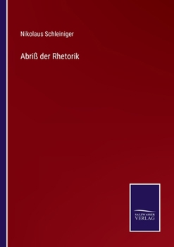 Paperback Abriß der Rhetorik [German] Book