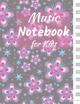 Paperback Music Notebook for Kids: Blank Music Sheet Notebook: Music Manuscript Paper, Staff Paper, Music Notebook 13 Staves, 8.5 x 11, A4, 110 pages per Book