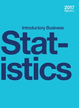 Hardcover Introductory Business Statistics (hardcover, full color) Book