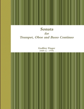 Paperback Sonata for Trumpet, Oboe and Basso Continuo [Italian] Book