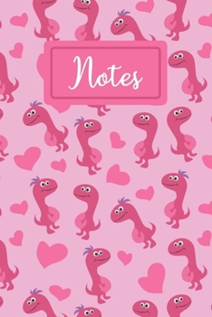 Paperback Notes: Pink Dinosaur Journal to Write In, Animal Notebook For Girls Women & Men. Book