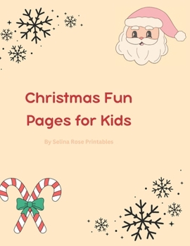 Paperback Christmas Fun Pages for Kids Book