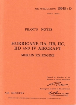 Paperback Hawker Hurricane II -pilot's Notes Book