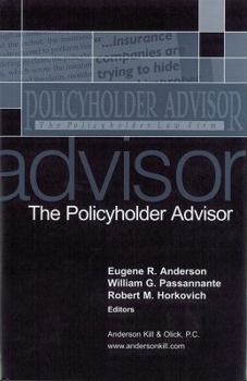 Hardcover The Policyholder Advisor Book