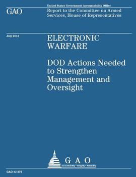 Paperback Electronic Warfare: DOD Actions Needed to Strengthen Management and Oversight Book