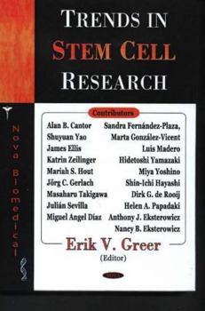 Hardcover Trends In Stem Cell Research Book