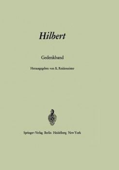 Paperback Hilbert: Gedenkband [German] Book