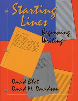 Paperback Starting Lines: Beginning Writing Book