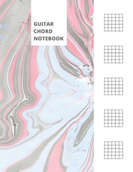 Paperback Guitar Chord Notebook: Blank Guitar Chord Diagrams - Marble Swirl Book