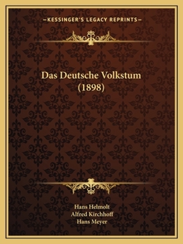 Paperback Das Deutsche Volkstum (1898) [German] Book